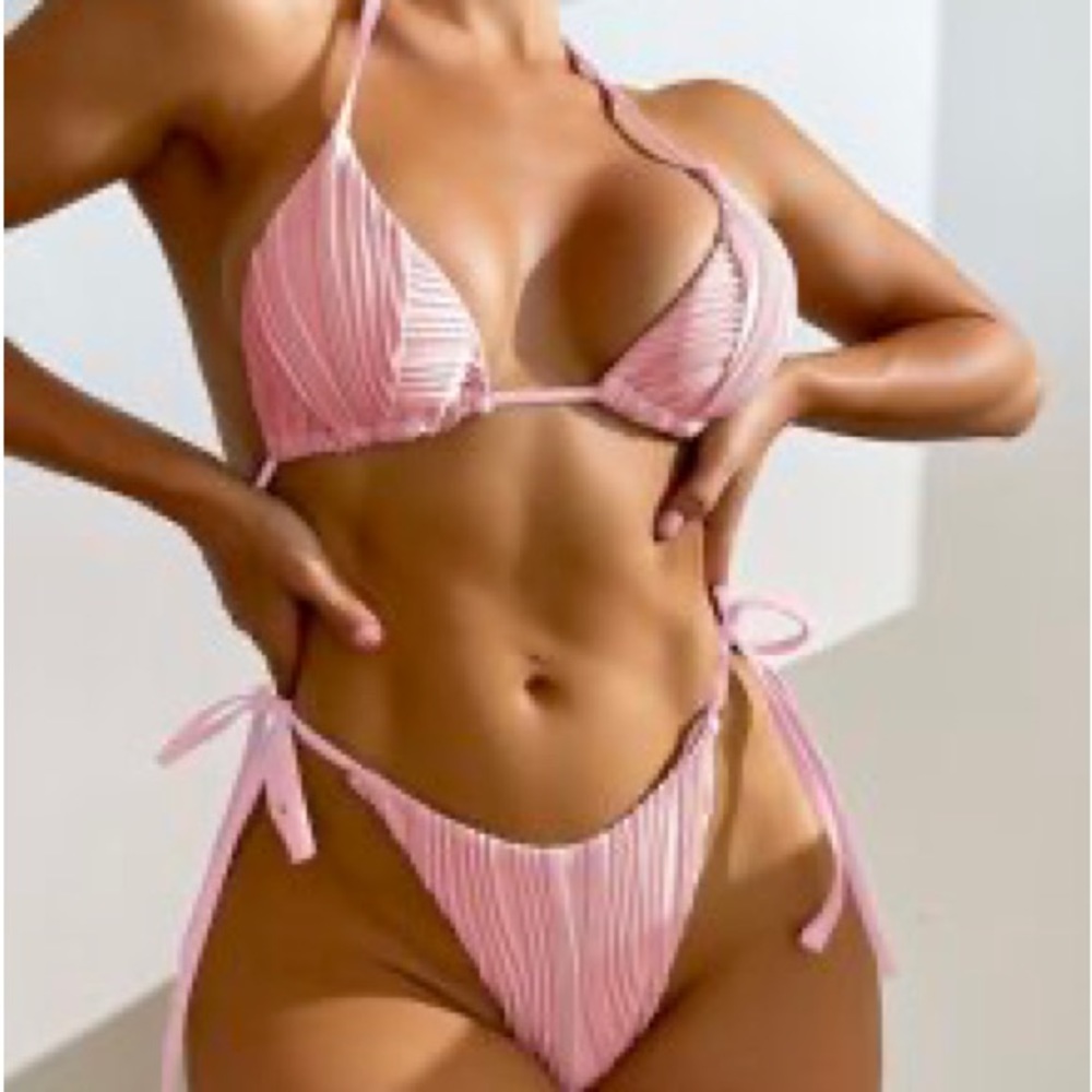 NWOT shein bikini pink